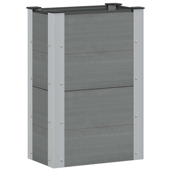 vidaXL Jardinière surélevée Gris 50 x 30 x 72 cm