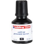 Recharge d'encre T25 pour Marqueur Permanent 30ml Noir EDDING