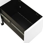 vidaXL Classeur mobile Blanc 30x45x59 cm Acier