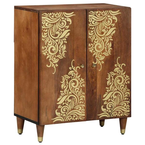 vidaXL Buffet Marron 60 x 33.5 x 75 cm Bois de manguier massif