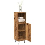 vidaXL Armoire de salle de bain vieux bois 30x30x100cm bois ingénierie