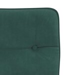 vidaXL Chaises à manger lot de 2 Vert foncé Velours