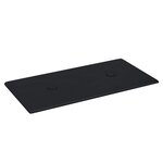 vidaXL Tête de lit murale 12 Pièces Noir 30 x 15 cm Simili cuir