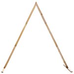 vidaXL Arche de mariage Marron Clair 202 x 95 x 254 cm
