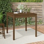 vidaXL Table de jardin marron miel 82 5x82 5x76 cm bois massif de pin