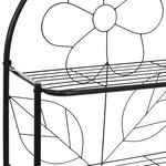 vidaXL Étagère de toilette Noir 60x33x174 cm