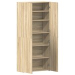 vidaXL Meuble à chaussures Chêne Sonoma 80x35 5x180 cm Bois d'ingénierie