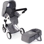 Bayer Chic 2000 587-76 - Poussette de poupée combinée JARA jean gris