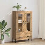 vidaXL Haut Armoire Corona Chêne artisanal 69 5 x 31 x 115 cm