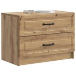 vidaXL Cabinet de chevet Chêne artisanal 62 x 34 5 x 44 5 cm