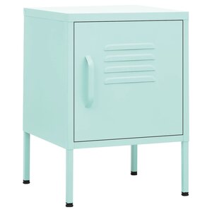 vidaXL Table de chevet Vert menthe 35x35x51 cm Acier