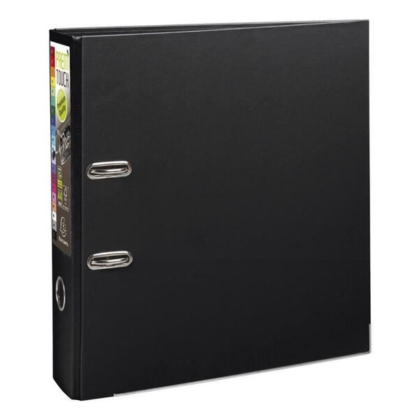 EXACOMPTA - Classeur a levier extra large - Dos 80mm - 24,2 x 29,7 - Rembordé polypropylene - Noir