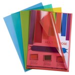 Sachet de 100 pochettes coin polypropylène - A4 - Couleurs assorties EXACOMPTA