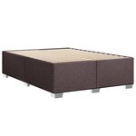 vidaXL Sommier à lattes de lit avec matelas Marron foncé 140x200 cm