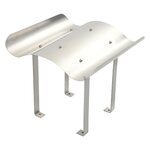 vidaXL Capot de cheminée Acier inoxydable 70 x 70 x 37 cm