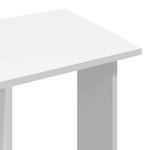 vidaXL Garde-robe avec roues blanc 102x38x110 cm bois d'ingénierie