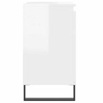 vidaXL Armoire de bain blanc brillant 58x33x60 cm bois d'ingénierie