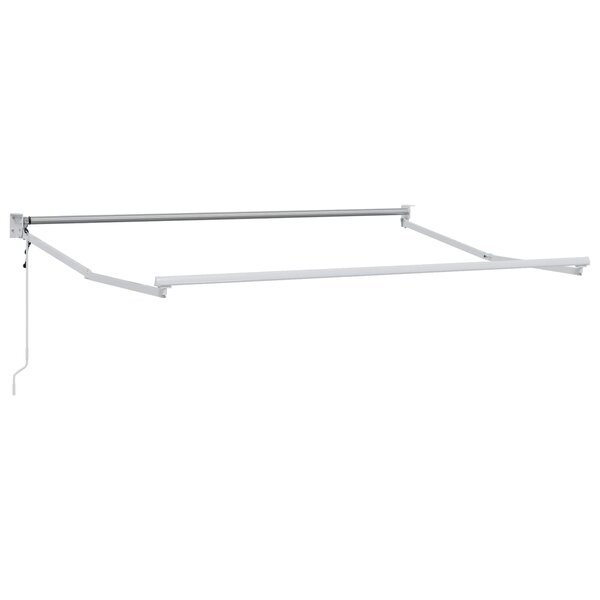 vidaXL Cadre de store rétractable électrique Blanc 2 5 x 2 m Aluminium