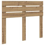 vidaXL Tête de lit Chêne artisanal 120 cm Bois d'ingénierie