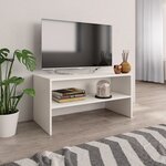 Vidaxl meuble tv blanc 80 x 40 x 40 cm aggloméré