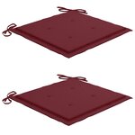 vidaXL Ensemble à manger d'extérieur pliable avec coussin 3 Pièces Teck