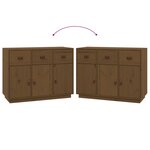 vidaXL Buffet Marron miel 100x40x75 cm Bois massif de pin