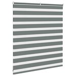 vidaXL Store zèbre gris foncé largeur du tissu 125 9 cm polyester