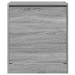vidaXL Armoire à chaussures sonoma gris 60x42x69 cm bois d'ingénierie