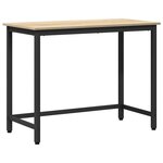 vidaXL table Chêne Sonoma 80 x 50 x 76 5 cm Bois d'ingénierie et acier