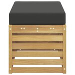 vidaXL Banc de Jardin Blanc 80 x 43 x 45 cm Bois d'Acacia Massif