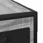 vidaXL Table de chevet Sonoma gris 41.5 x 26 x 60.5 cm
