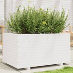 vidaXL Jardinière blanc 90x60x49 5 cm bois de pin massif