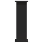 vidaXL Support pour plantes noir 33x33x100 cm bois d'ingénierie