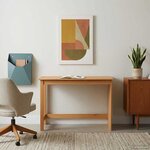vidaXL Bureau Marron miel 112 x 50 x 75 cm Bois de Pin Massif