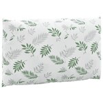 vidaXL Coussins de palette lot de 3 motif de feuilles tissu Oxford