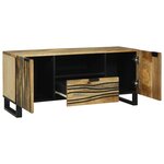 vidaXL Cabinet TV 105x33.5x46 cm en manguier massif