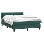 vidaXL Sommier à lattes de lit et matelas vert foncé 160x210cm velours