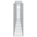 vidaXL Paniers à gabions arqués 8 Pièces 400x30x100/120 cm Fer galvanisé