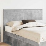 vidaXL Tête de lit Gris béton 140 cm Bois d'ingénierie