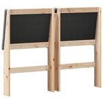 vidaXL Tête de lit capitonnée Gris foncé 135 cm Pin massif