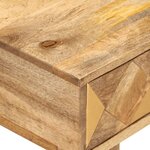 vidaXL Table de chevet 43 x 30 x 58 cm Bois de manguier massif