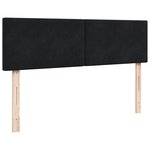vidaXL Cadre de lit ottoman avec matelas noir 140x190 cm velours