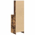 vidaXL Haut Armoire Chêne fumé 40 x 40 5 x 135 cm Bois d'ingénierie