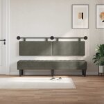 vidaXL Tête de lit suspendue Tissu en velours côtelé
