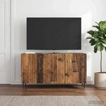 vidaXL Meuble TV Bois ancien 99 x 34 5 x 52 cm Bois d'ingénierie