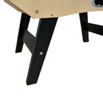 Babyfoot classic type bistrot - 151 x 77 x 91 cm - table de baby-foot avec barres téléscopiques et balles lièges inclus