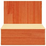 vidaXL Table de chevet avec tiroir 2 Pièces Marron cire 42 x 32 5 x 40 cm