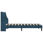 vidaXL Cadre de lit avec tête de lit Bleu 80 x 200 cm Velours