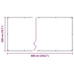 vidaXL Couverture végétale avec œillets 2x6 m PVC