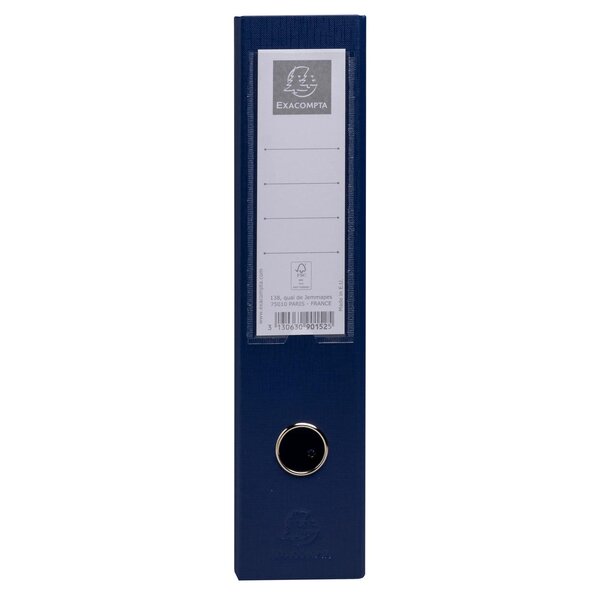 Porte-revues Pp - Dos 70mm - Livrés À Plat - 23x31cm - Bleu Foncé - X 10 - Exacompta